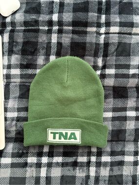 TNA Green Knit Beanie